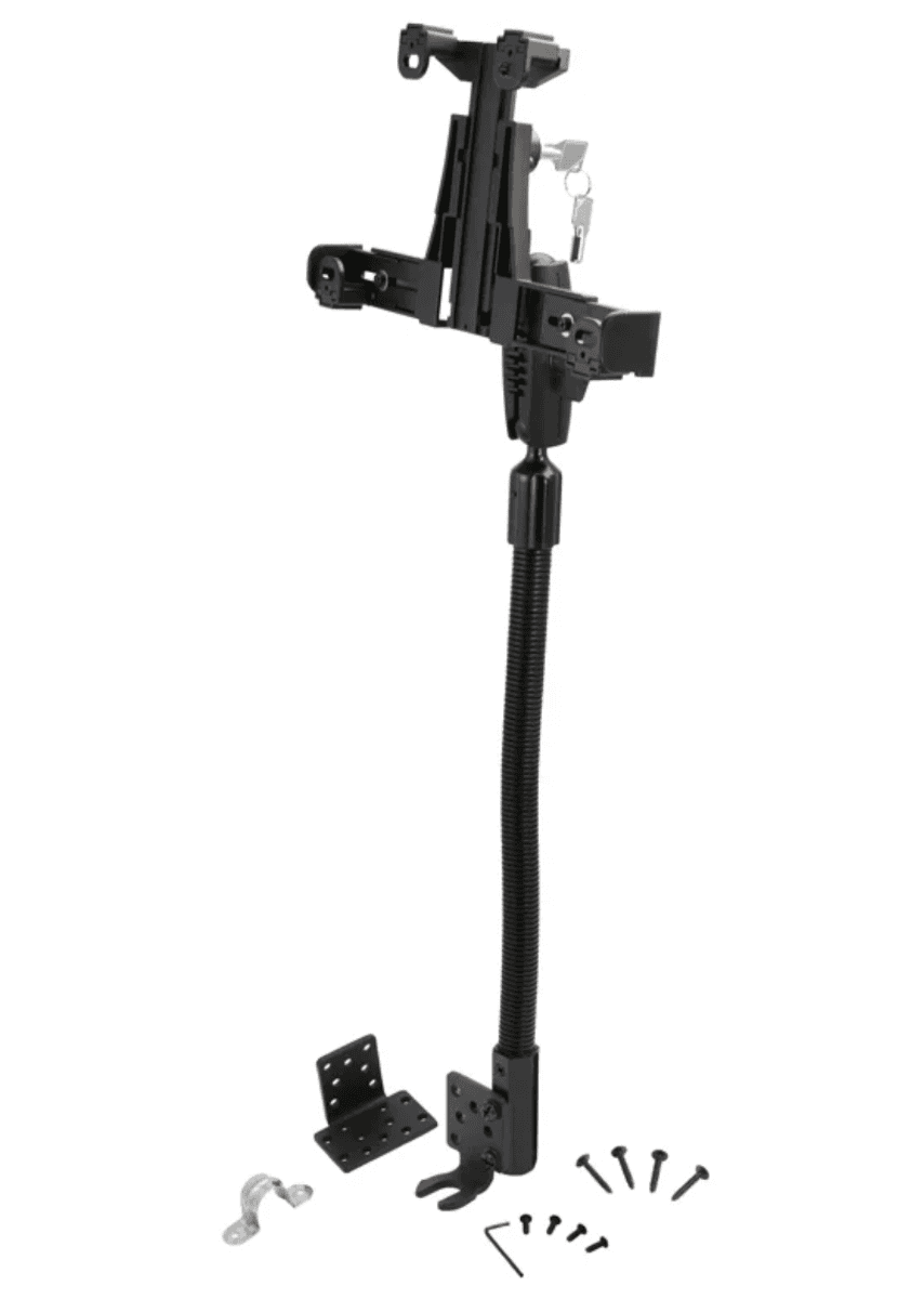 Arkon Robust Heavy-Duty Locking Tablet Seat Rail or Floor Mount