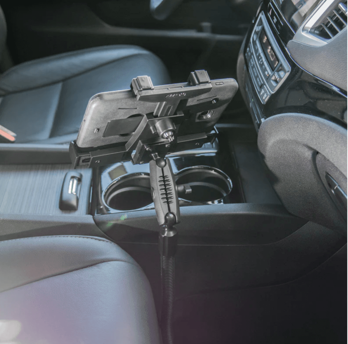 Arkon Robust Heavy-Duty Locking Tablet Seat Rail or Floor Mount