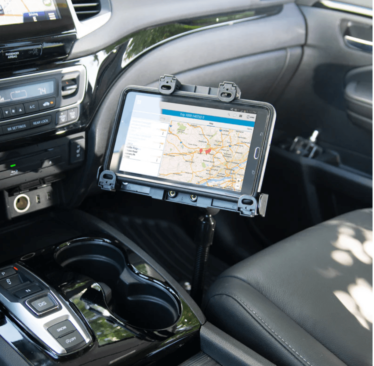 Arkon Robust Heavy-Duty Locking Tablet Seat Rail or Floor Mount