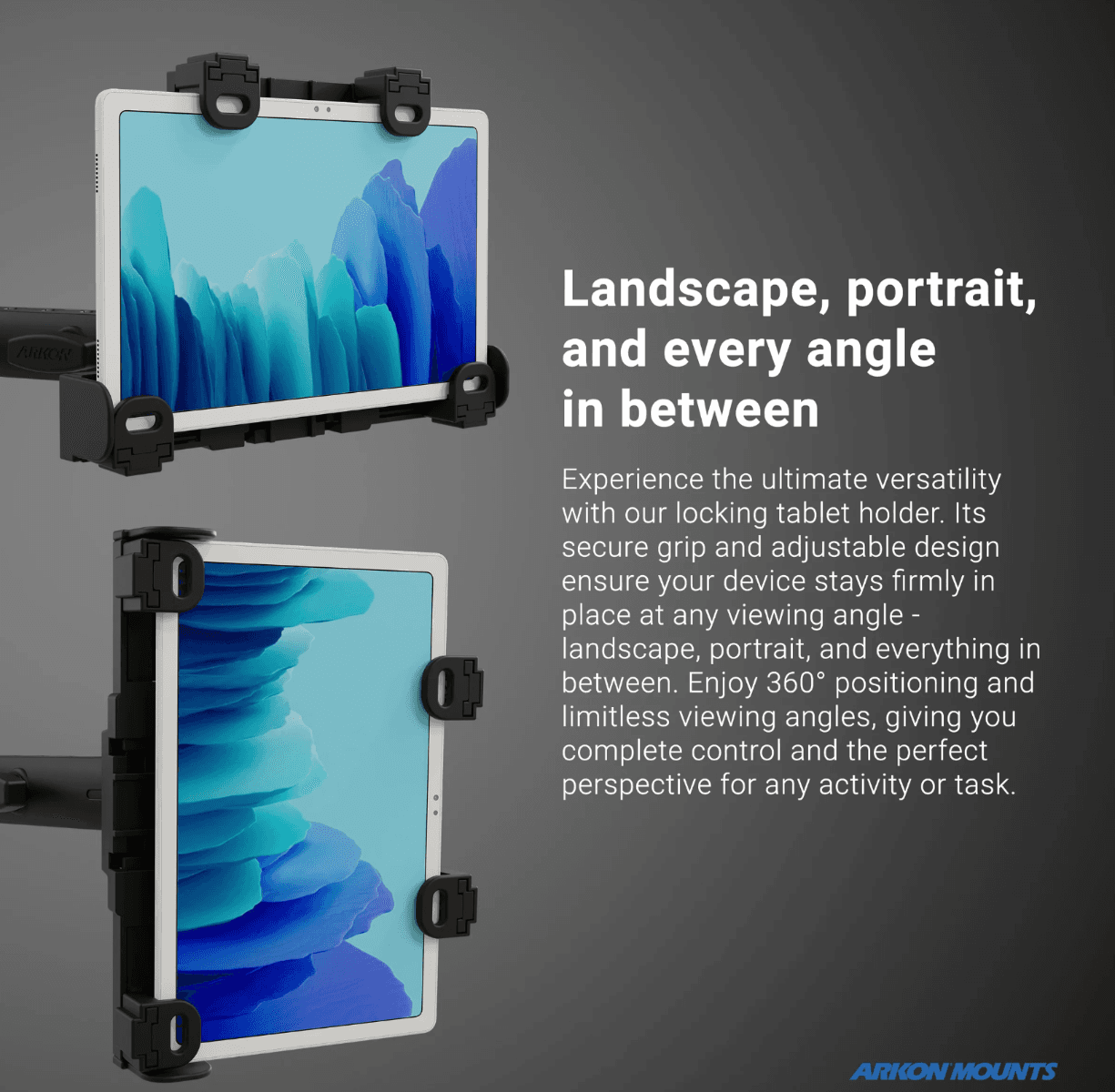 Arkon Robust Locking Headrest Tablet Mount for iPad