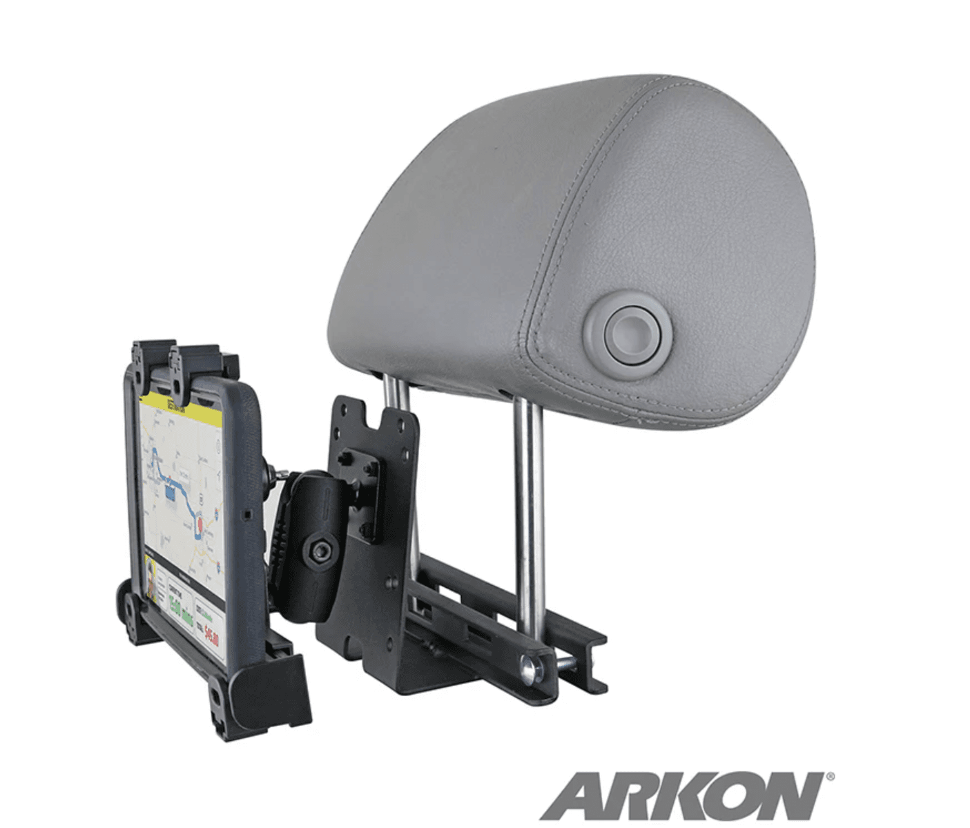 Arkon Plastic Locking Headrest Tablet Mount for iPad, Galaxy, Note, and more