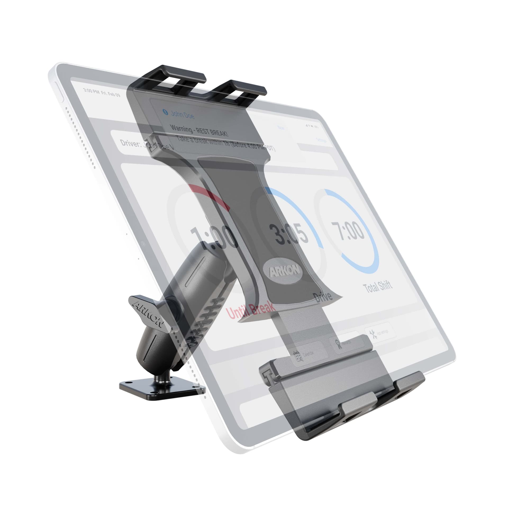 Arkon Slim-Grip® Ultra Pro Universal Tablet Holder with Aluminum Drill-Base Mount