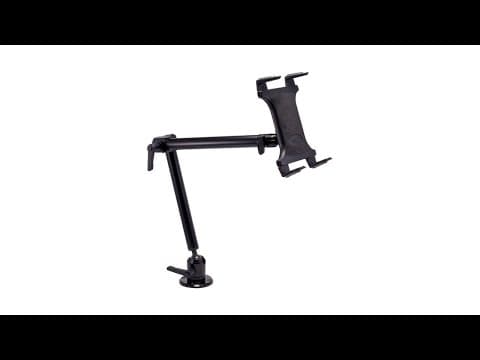 Arkon Tablet Mount Bundle 22in Heavy-Duty Aluminum 4-Hole Drill Base