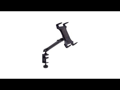 Arkon Tablet Mount Bundle 10in Heavy-Duty Aluminum Mount with C-Clamp Base