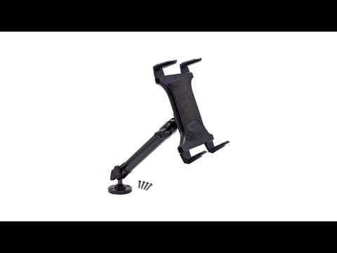Arkon Tablet Mount Bundle 10in Heavy-Duty Aluminum Mount with 4-Hole Drill Base