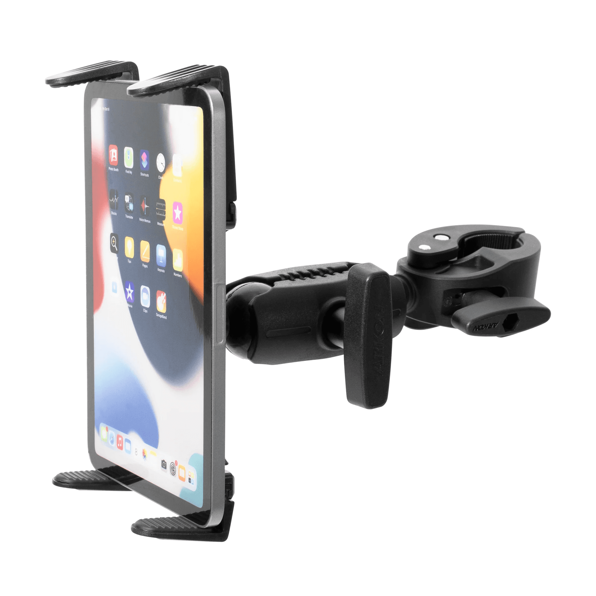 Arkon RoadVise Clamp Mount with Slim-Grip Tablet Holder and Shaft Arm Extension