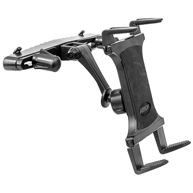 Arkon Slim-Grip Tablet Mount - Headrest Mount with Tiltable Arm