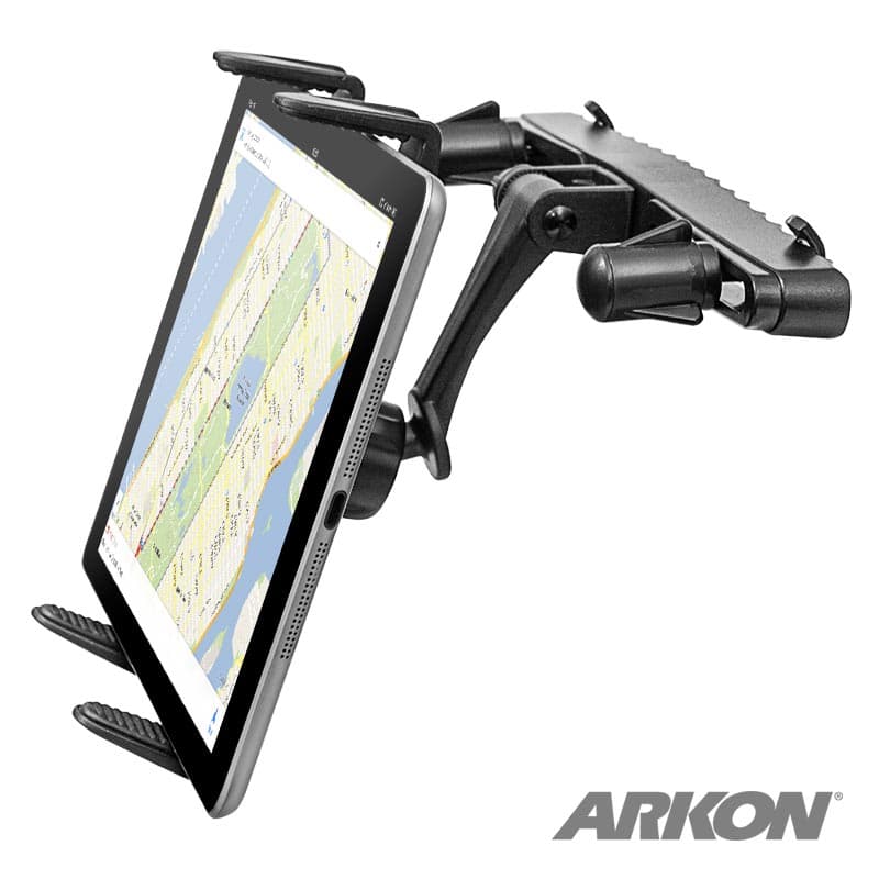 Arkon Slim-Grip Tablet Mount - Headrest Mount with Tiltable Arm