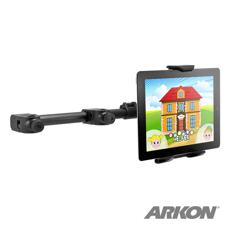 Arkon Tablet Mount with Push Button Universal Holder and Center Extension Headrest Mount