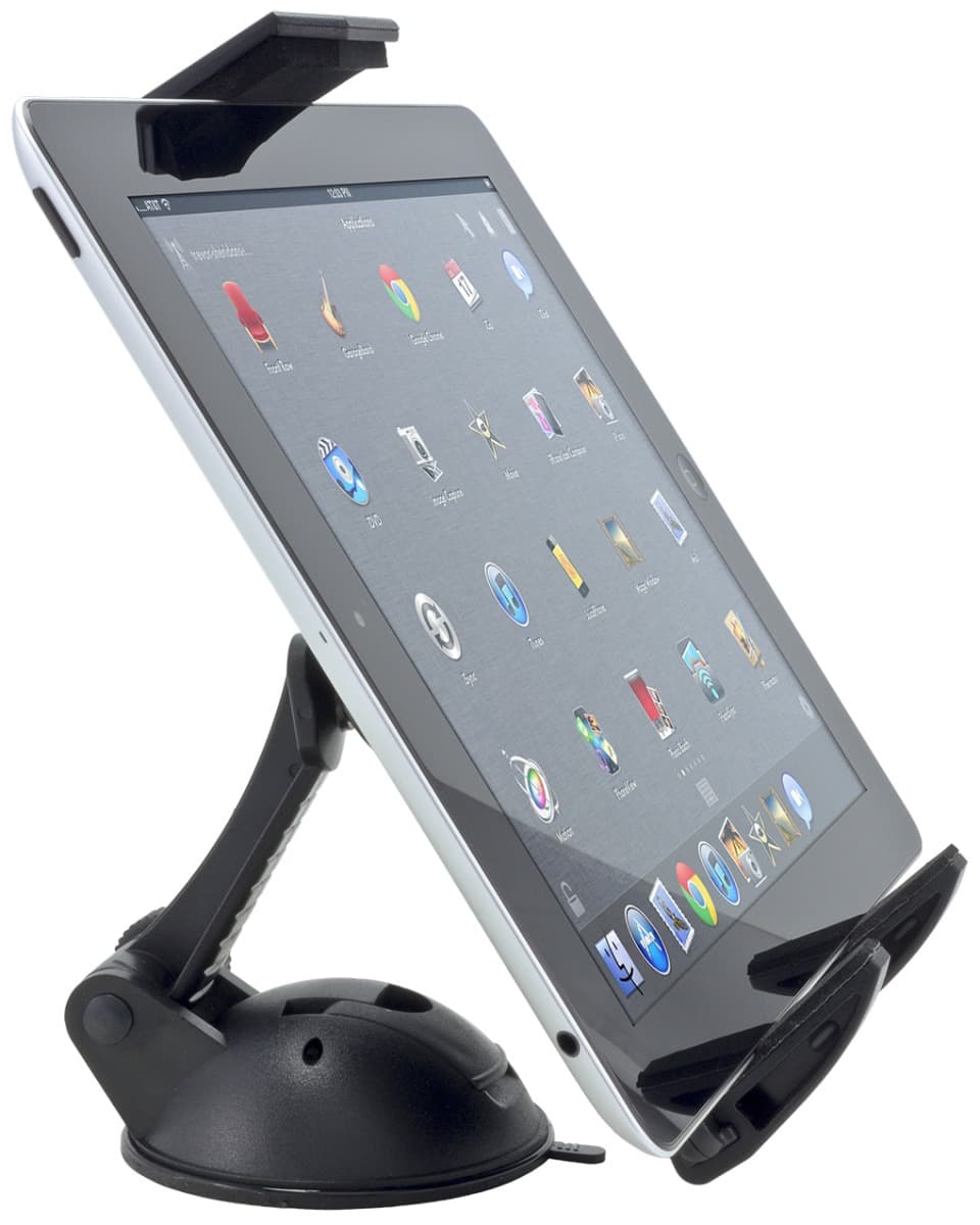 Arkon Tablet Mount with Push Button Universal Holder and Sticky Suction Pedestal