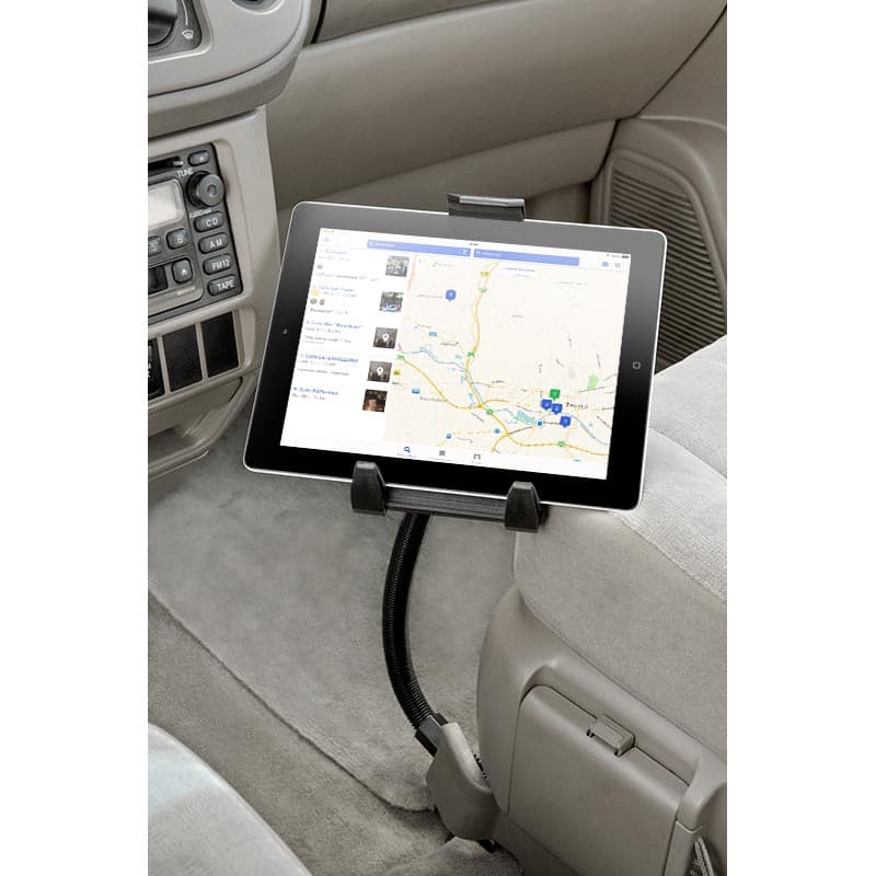 Arkon Tablet Mount with Push Button Universal Holder and 18in Flexible Seat Rail Mount