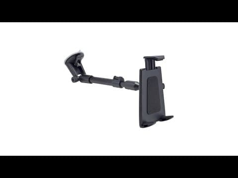 Arkon Tablet Mount with Push Button Universal Holder and 14in-18in Windshield Pedestal