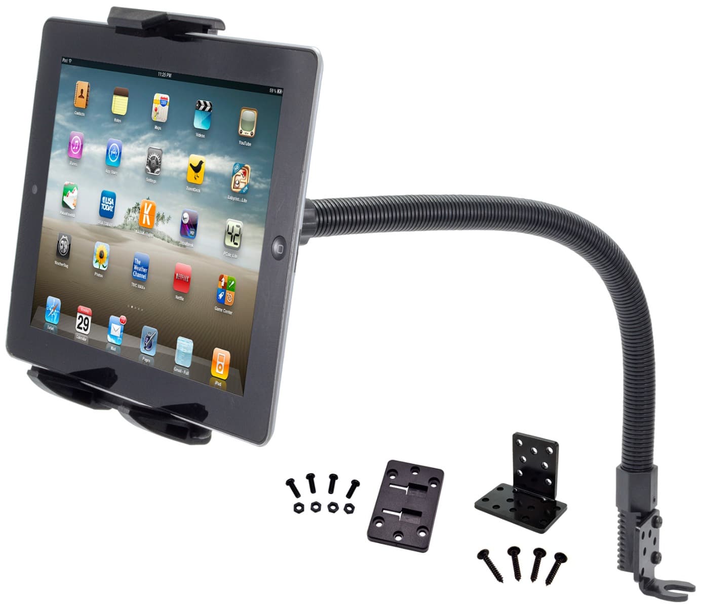 Arkon Car or Truck Seat Rail or Floor Tablet Mount with 22" Gooseneck for iPad, Note, and more