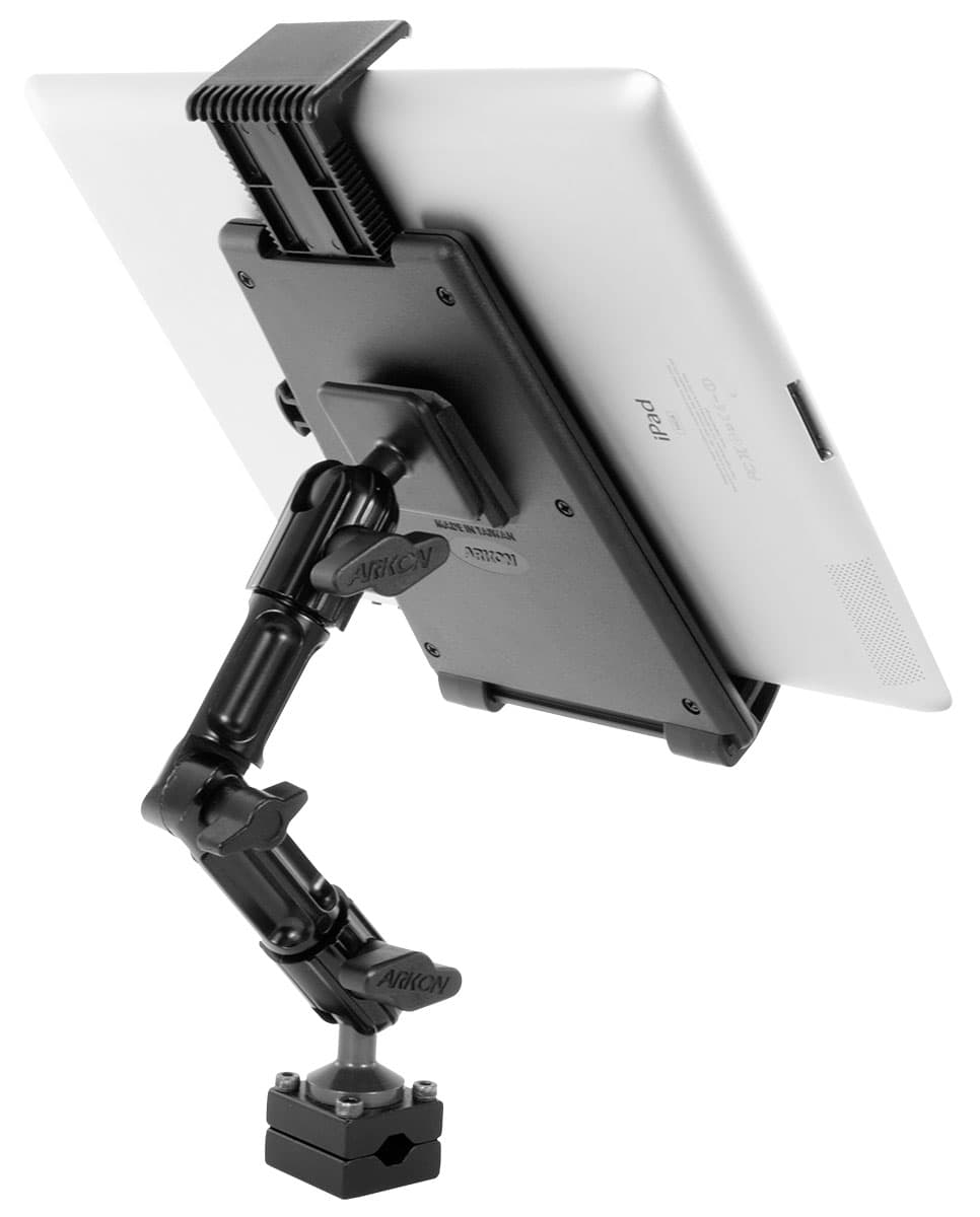 Arkon Heavy-Duty Tablet Headrest Push-Button Multi-Angle Mount with 8inch Arm for iPad Air, iPad
