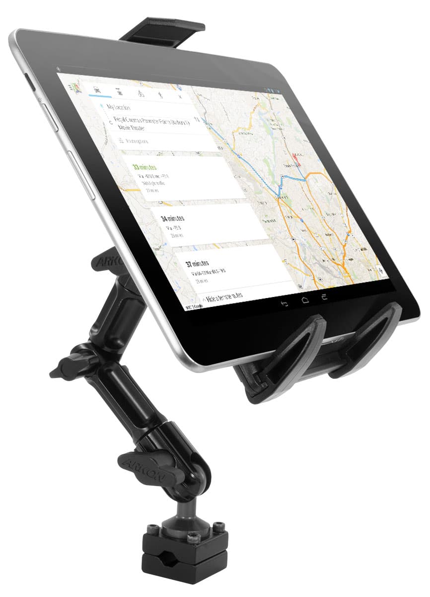 Arkon Heavy-Duty Tablet Headrest Push-Button Multi-Angle Mount with 8inch Arm for iPad Air, iPad