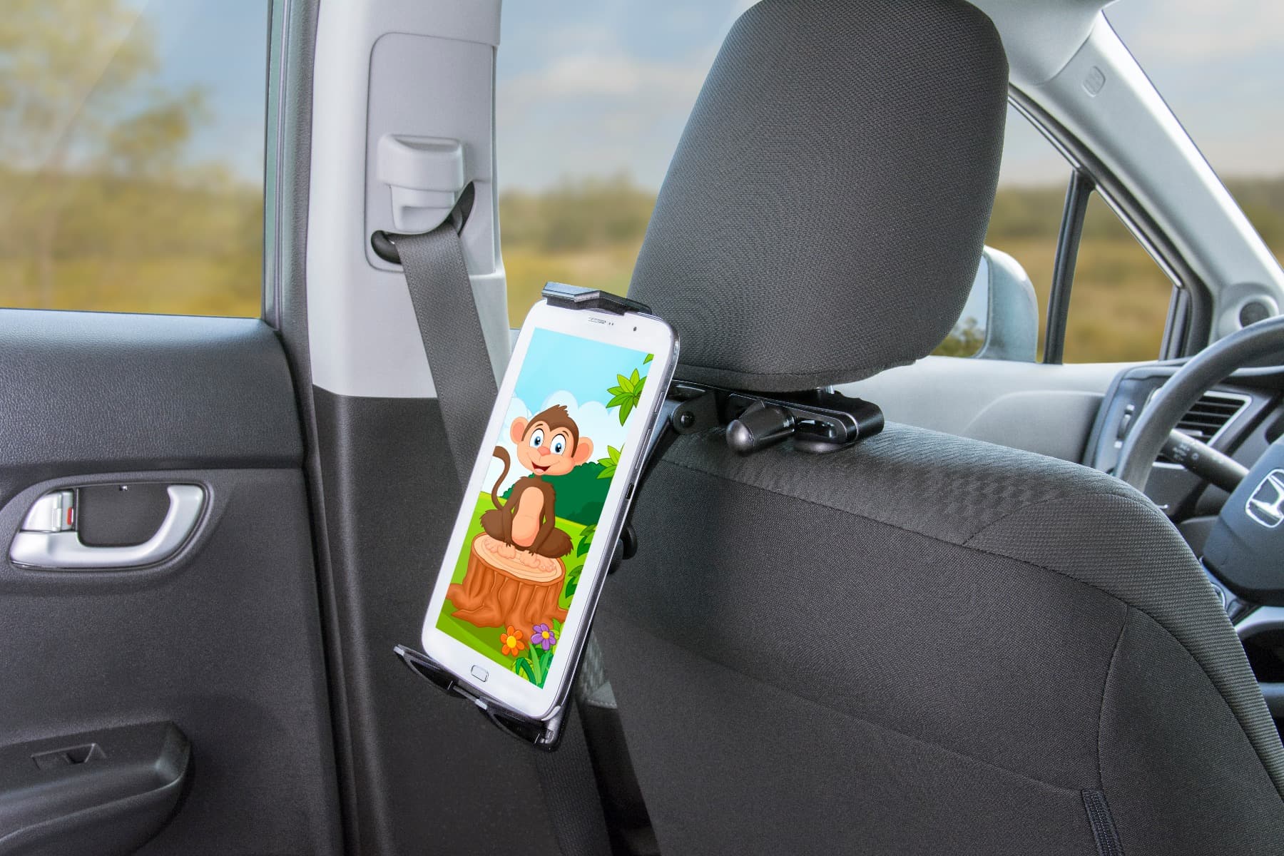 Arkon Push-Button Tablet Headrest Mount with Tiltable Arm