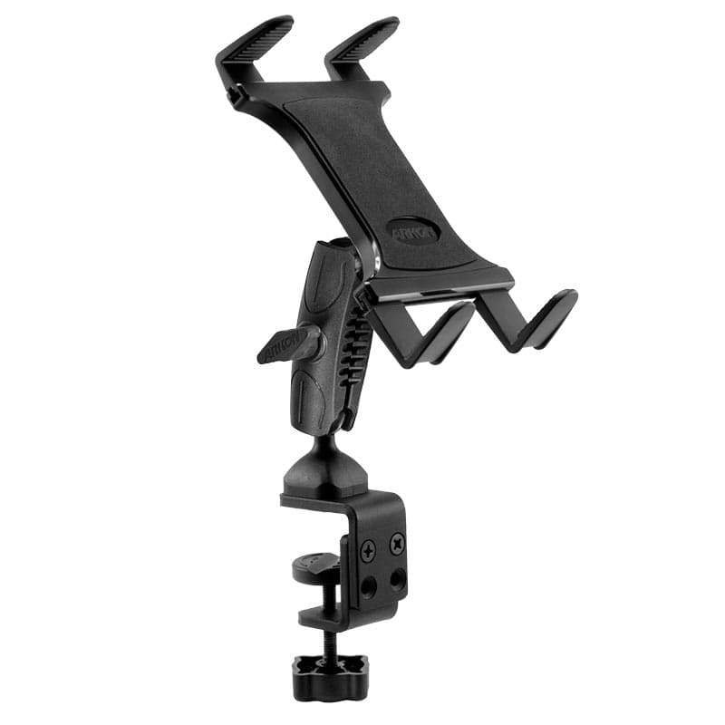 Arkon Heavy-Duty Clamp Tablet Mount for Tripods, Carts, Tables, Desks for iPad Air 2, iPad 4, 3, 2, Galaxy