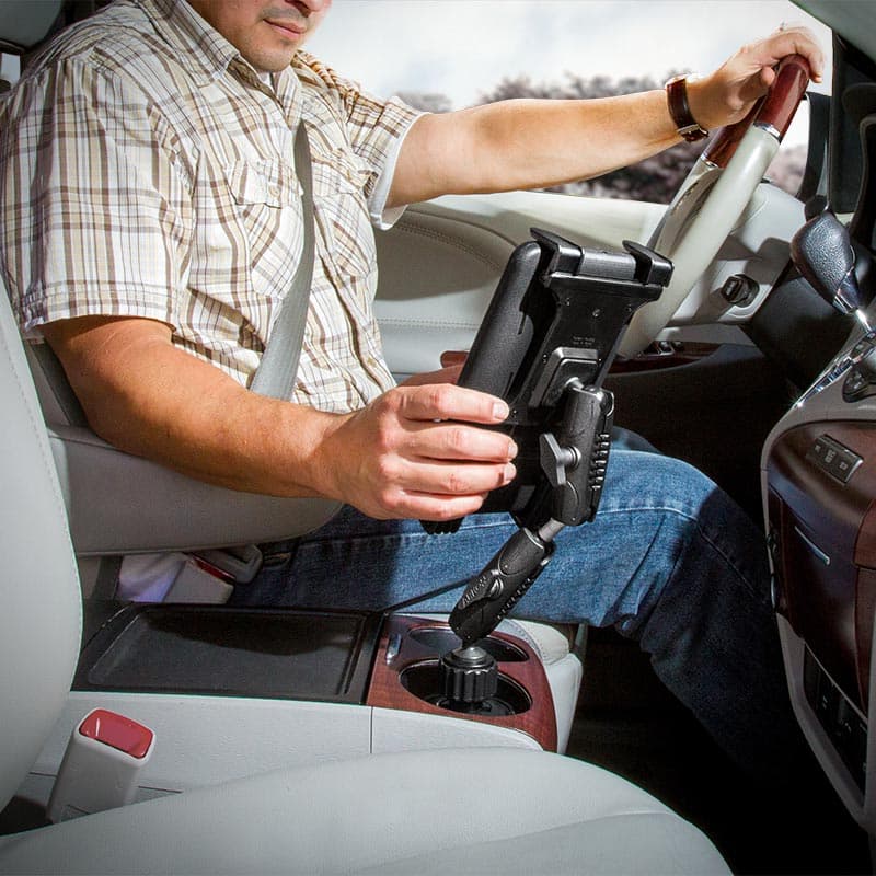 Arkon Double Robust Car Cup Holder Tablet Mount