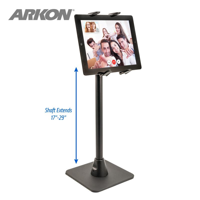 Arkon Height-Adjustable iPad Air 2 and iPad Pro Desk Stand Tablet Holder for Live Streaming