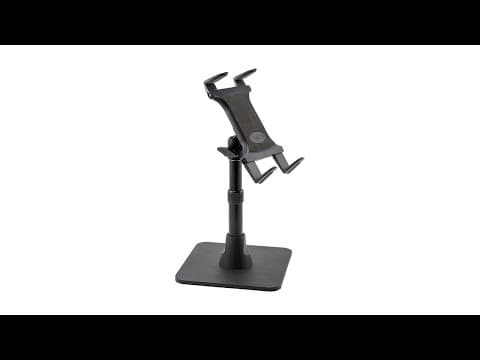 Arkon Tablet Stand Weighted Base w/ Telescoping 7.5in to 9.75in Height Adjustable Shaft