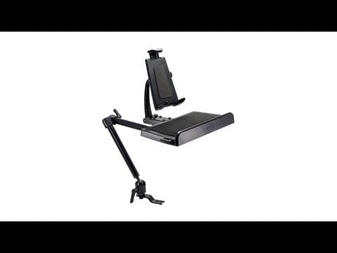 Arkon Tablet Combo Mount 22in Seat Rail / Floor Mount with Tablet Combo Keyboard Mount