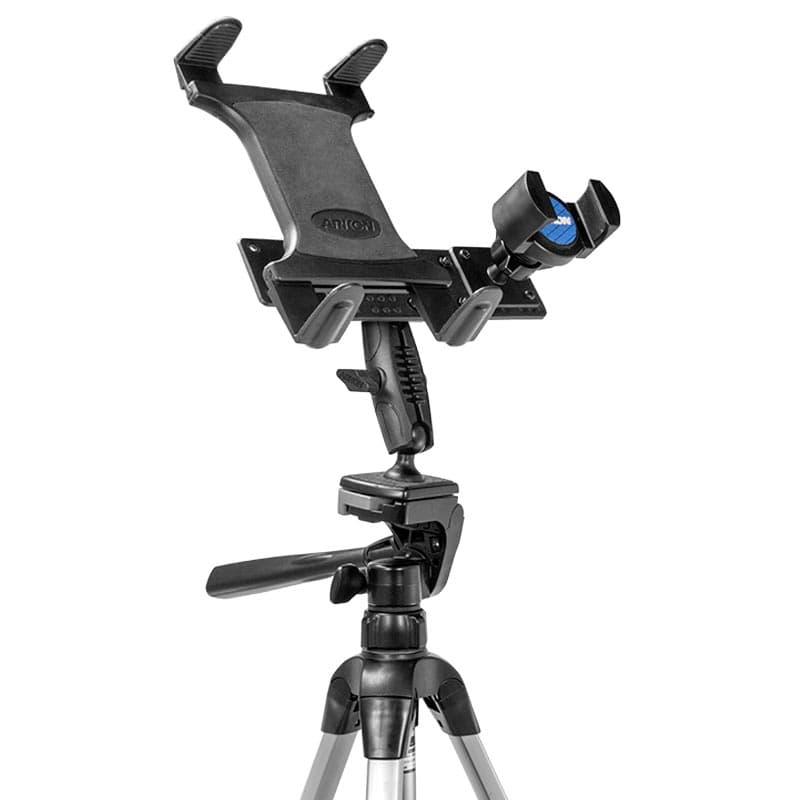 Arkon TW Broadcaster Tablet and Phone Tripod Mount Holder for Live Mobile Broadcasting
