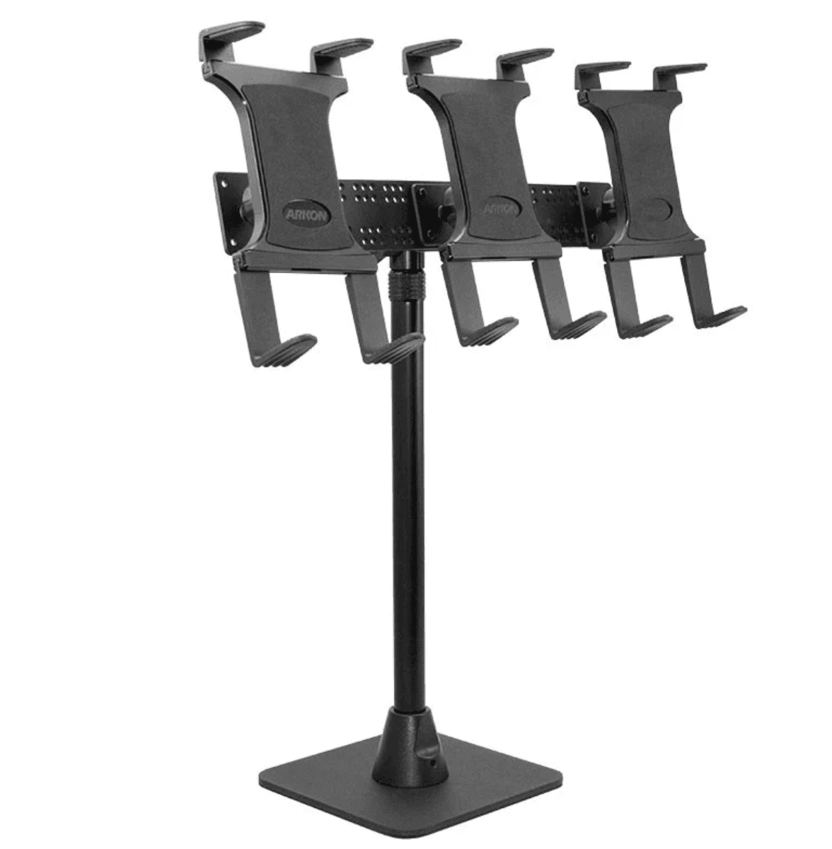Arkon TW Broadcaster TriStreamer Triple Tablet Holder 29-inch Countertop or Desk Stand for Live Streaming