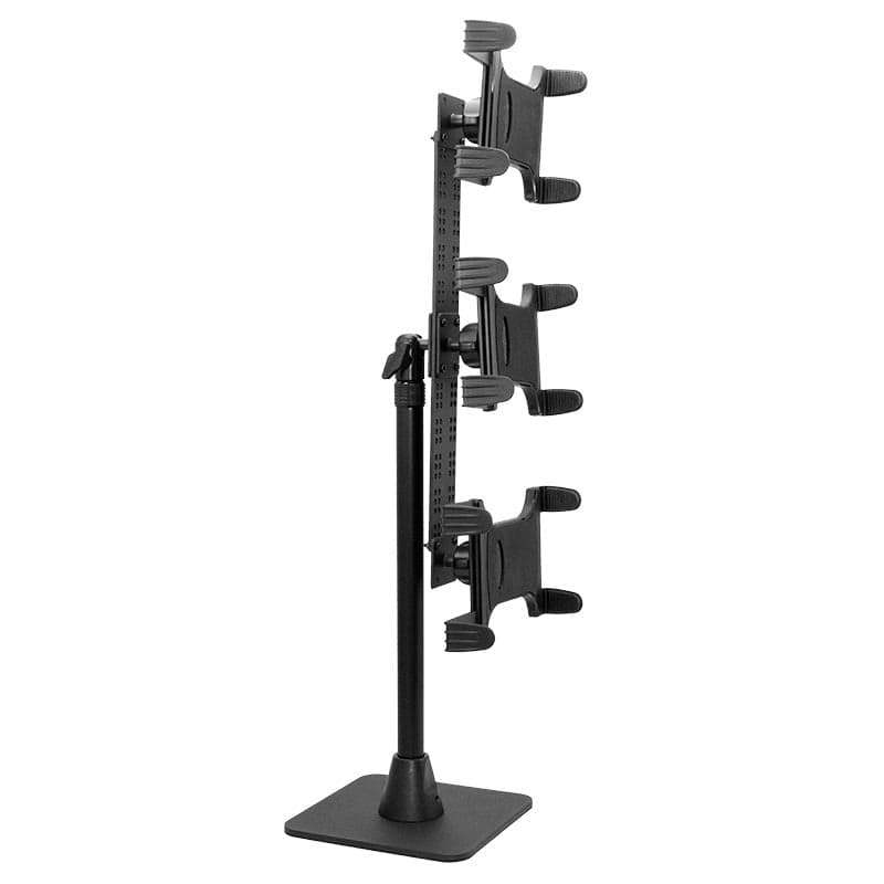 Arkon TW Broadcaster TriStreamer Triple Tablet Holder 29-inch Countertop or Desk Stand for Live Streaming