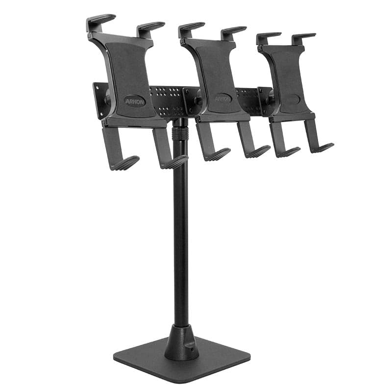 Arkon TW Broadcaster TriStreamer Triple Tablet Holder 29-inch Countertop or Desk Stand for Live Streaming