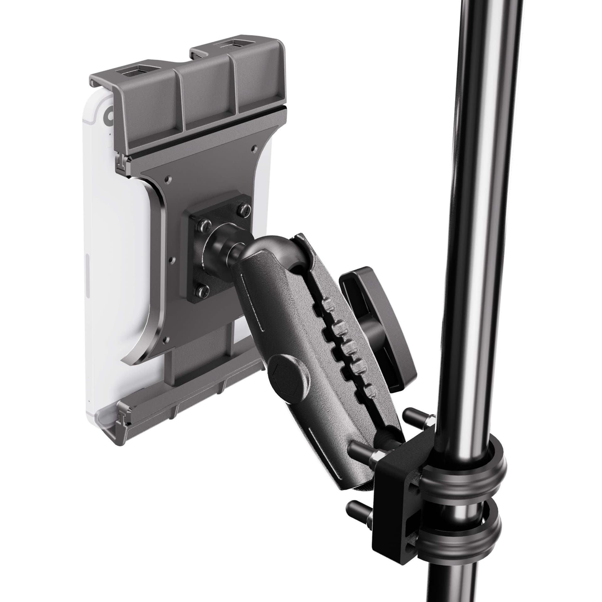 XMS™ U-Bolt Mount with Slim-Grip Ultra Pro Tablet Holder - 1.5" Dia.