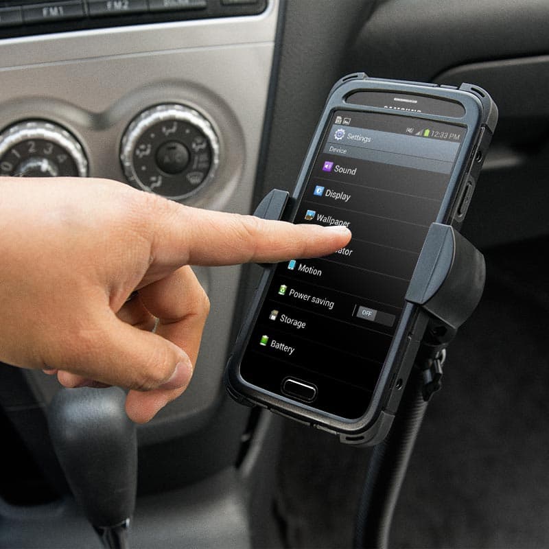 Arkon RoadVise XL Car Seat Rail or Floor Mount for Phone and Midsize Tablets