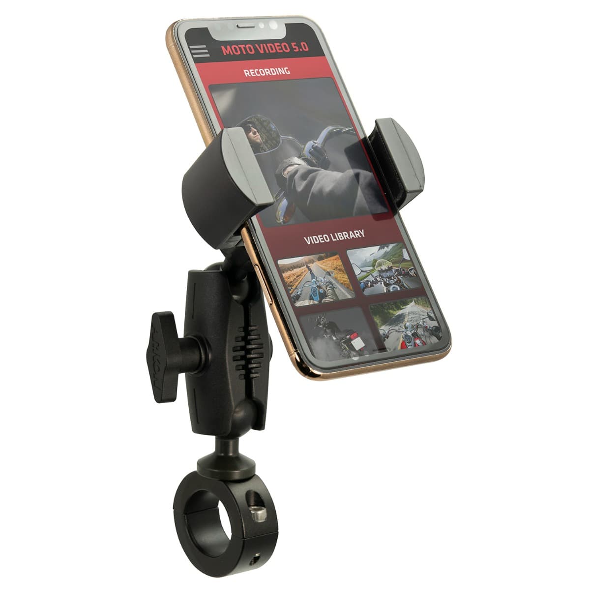Arkon RoadVise® XL 25mm Robust Aluminum Motorcycle Handlebar Phone and Midsize Tablet Mount