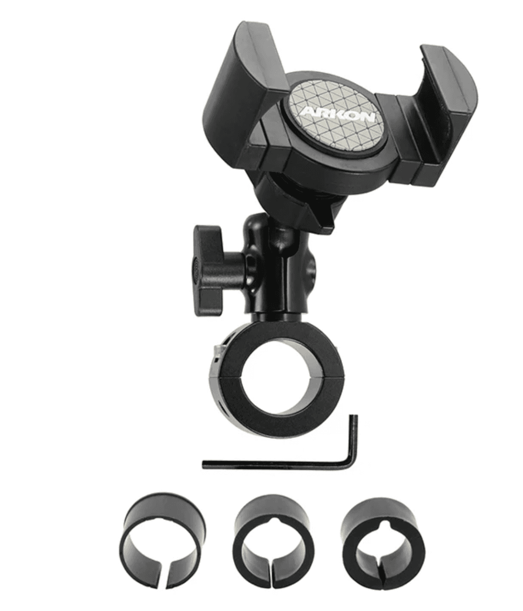 Arkon RoadVise® XL Premium Aluminum Motorcycle Handlebar Phone and Midsize Tablet Mount