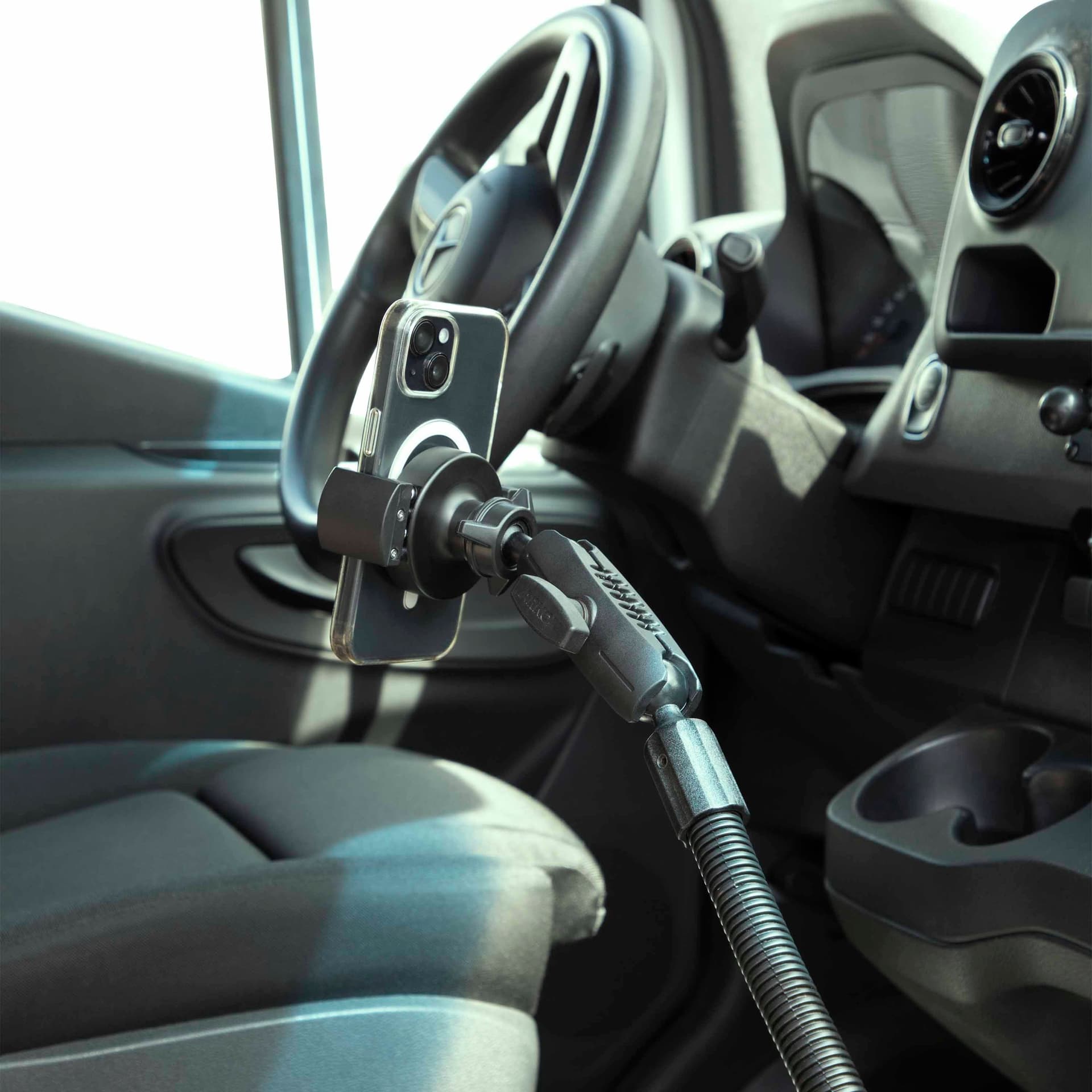 Arkon RoadVise® XL Heavy-Duty Seat Rail or Floor Tablet or Phone Mount