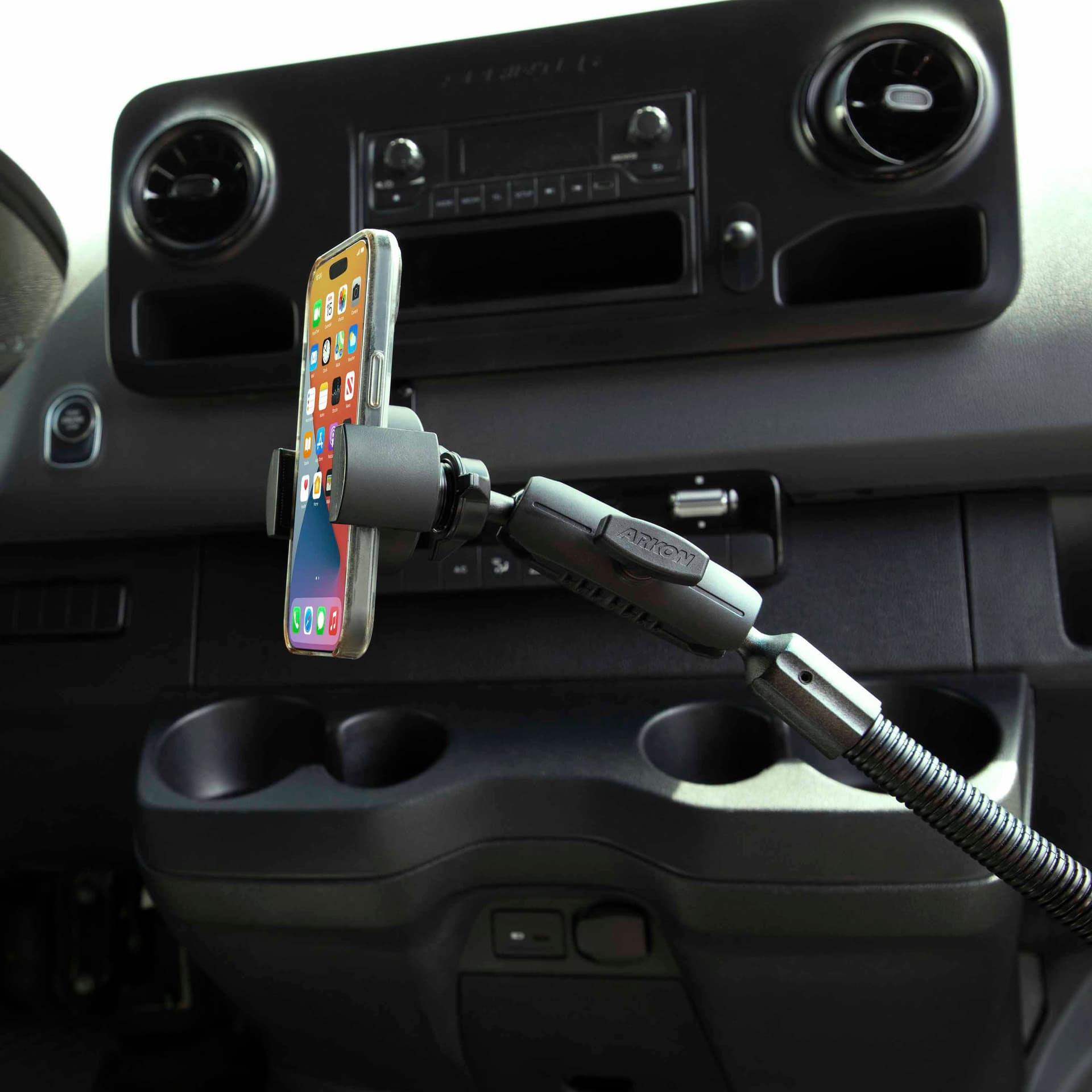 Arkon RoadVise® XL Heavy-Duty Seat Rail or Floor Tablet or Phone Mount
