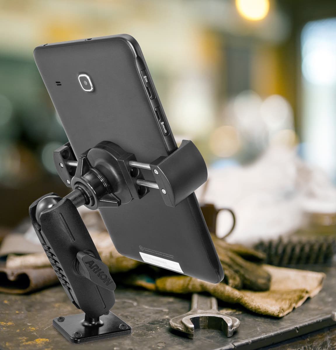 Arkon RoadVise® XL Phone and Midsize Tablet Drill Base Mount