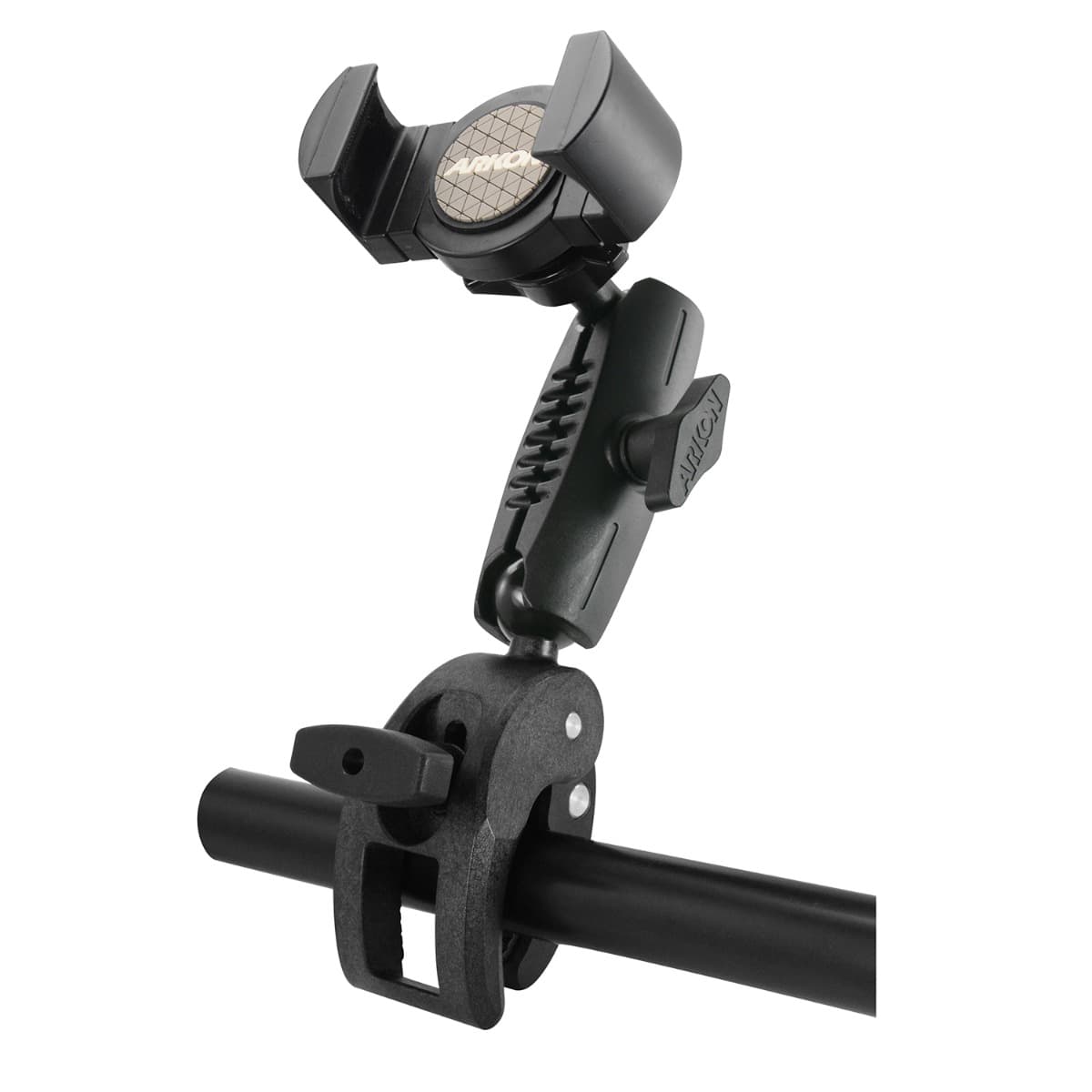 Arkon RoadVise® XL Robust Clamp Mount with Phone Holder and Security Knob Shaft