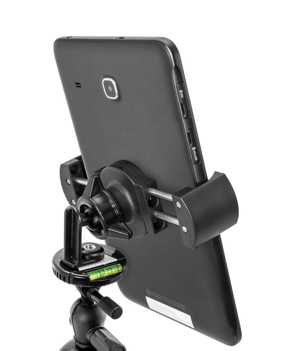 Arkon 11inch Tripod Mount with RoadVise XL Phone and Midsize Tablet Holder for Live Streaming