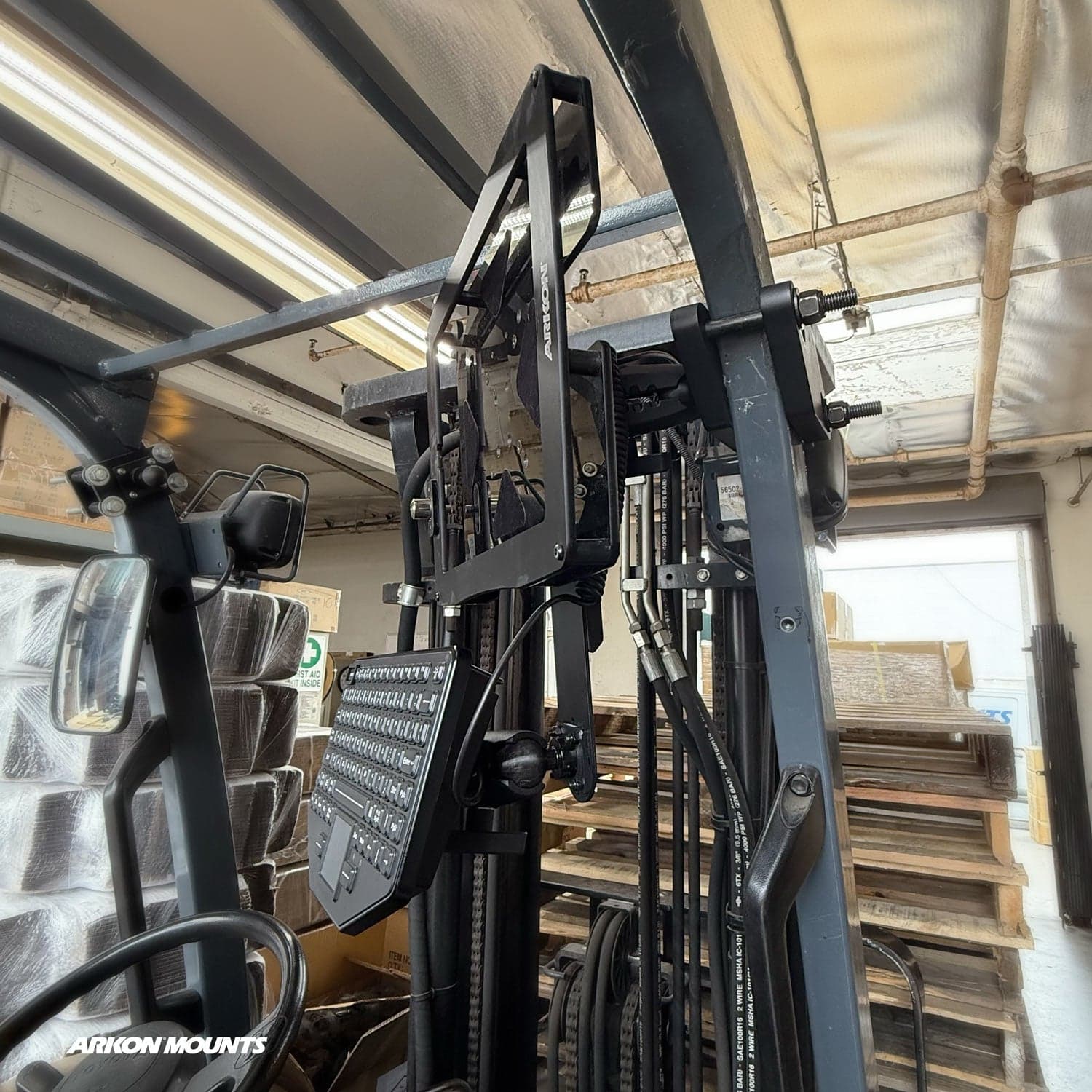 XMS™ Heavy Duty Forklift Mount with Dual Utility Mounting Bracket - 5-inch