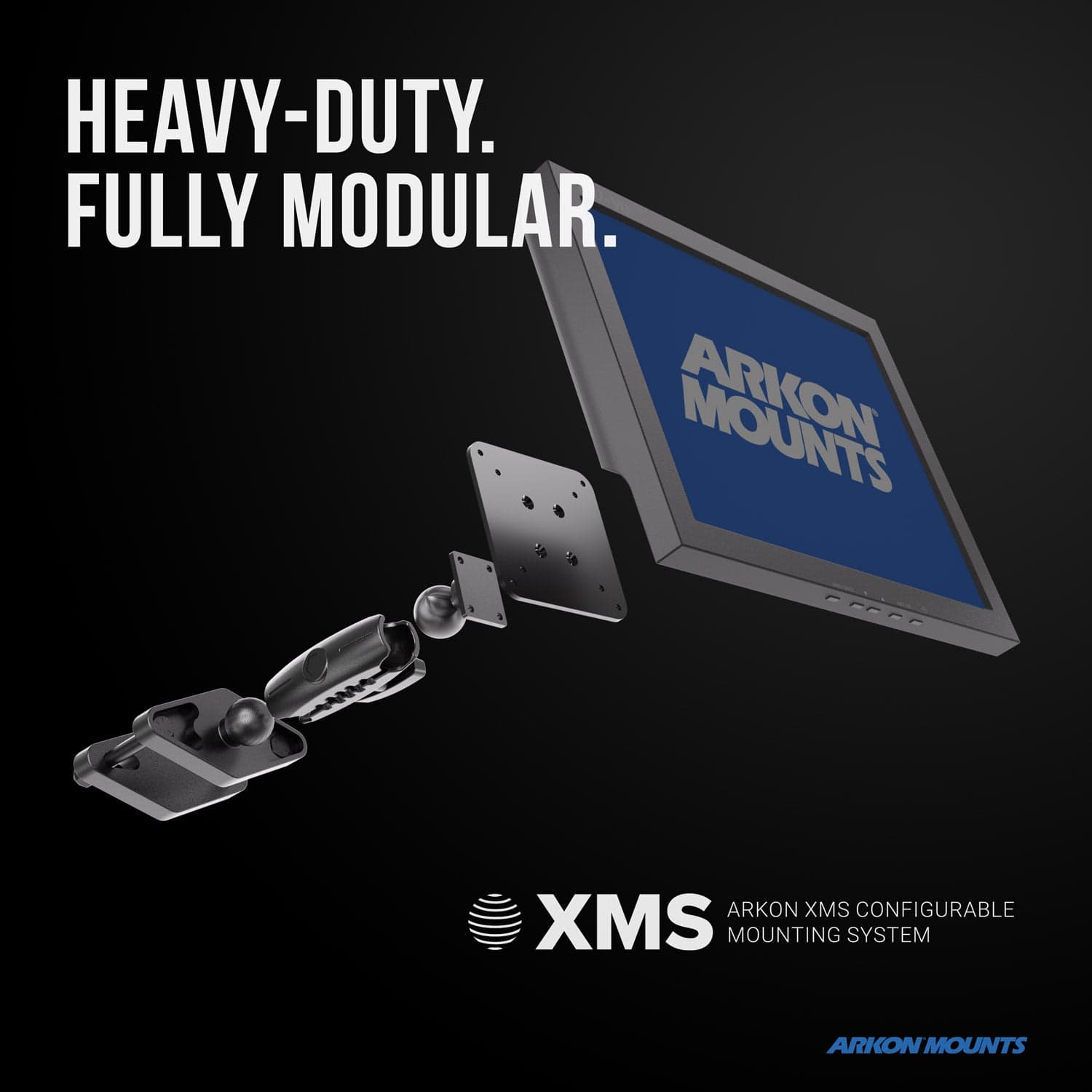 XMS™ Heavy Duty Forklift Mount with VESA Adapter Plate - 5-inch