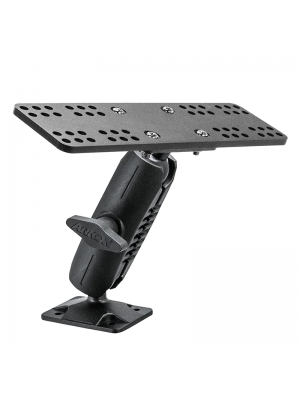 RMEQUIP | Arkon Robust Mount Series - 4-Hole AMPS to 4-Hole AMPS Mounting Pedestal with APEQUIP Mounting Plate