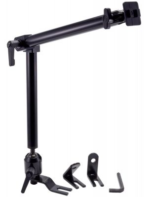 HD001 | Arkon Heavy Duty Pedestal 22in Aluminum Mounting Pedestal with Adjustable Center Joint Seat Rail / Bolt Base