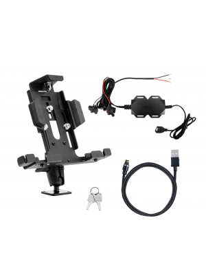 TAB42AMPSMM | Arkon Powered Locking Tablet Mount with Magnetic Micro USB Charge Cable for Commercial and Enterprise