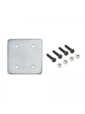 SPAMPSPLATE | Arkon 65mm x 65mm Metal Plate with AMPS Pattern, includes 4 screws and 4 nuts