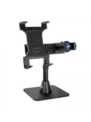 TWBHD8TAB | Arkon TW Broadcaster Dual Tablet and Phone Desk Stand for Side-by-Side Streaming on iPad and iPhone Perisc