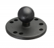 APCMAMPS25 | Arkon Circular Metal Base Adapter with Rubber 25mm (1 inch) Ball